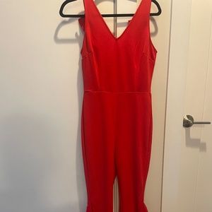Red jumpsuit